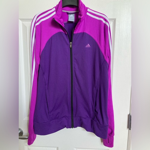 Pink/Purple Women’s Adidas Climate Full Zip Up - Picture 1 of 6